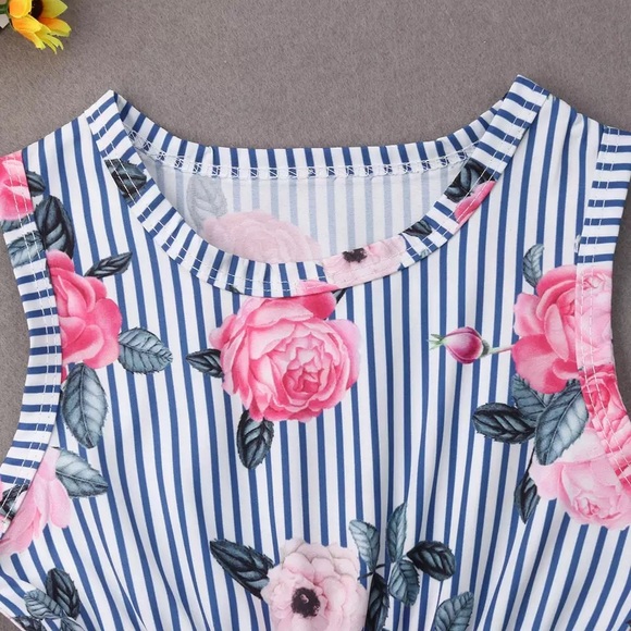 Striped floral romper with tassels! 😍 - Picture 2 of 4